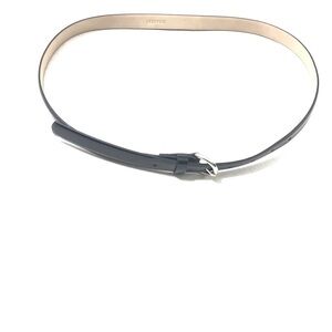 RISANTRY Size M Patent Leather Skinny Belt for Women Luxury Black Work Office